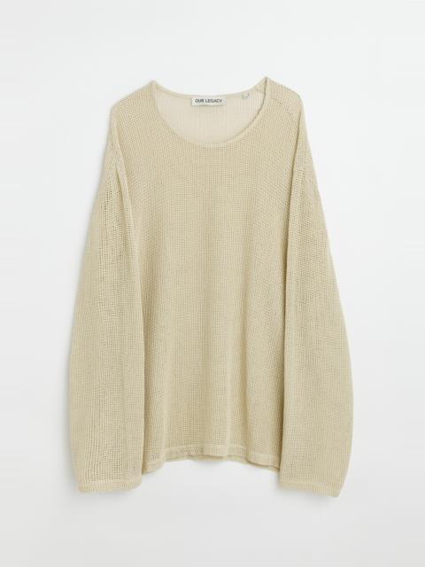 Our Legacy Double Lock U-Neck Metallic Sand Rustic Mesh