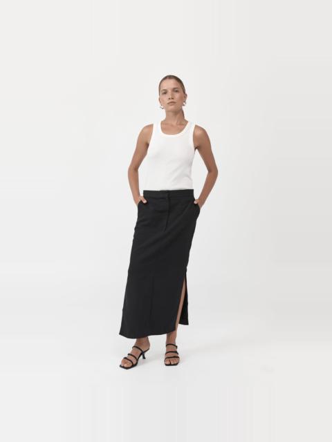 Low waisted Tailored Skirt - Black