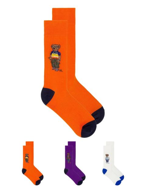 Polo Ralph Lauren Seasonal Bear Socks 3-Pack Gift Box