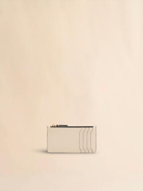 Marni CREAM LEATHER CARD CASE