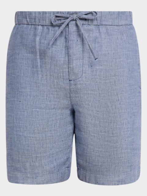 FRESCOBOL CARIOCA Men's Felipe Linen and Cotton Drawstring Shorts