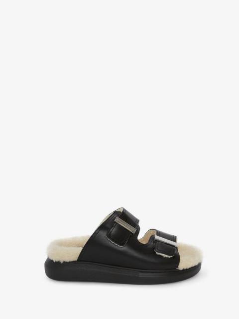 Alexander McQueen Hybrid Slide in Black Mix