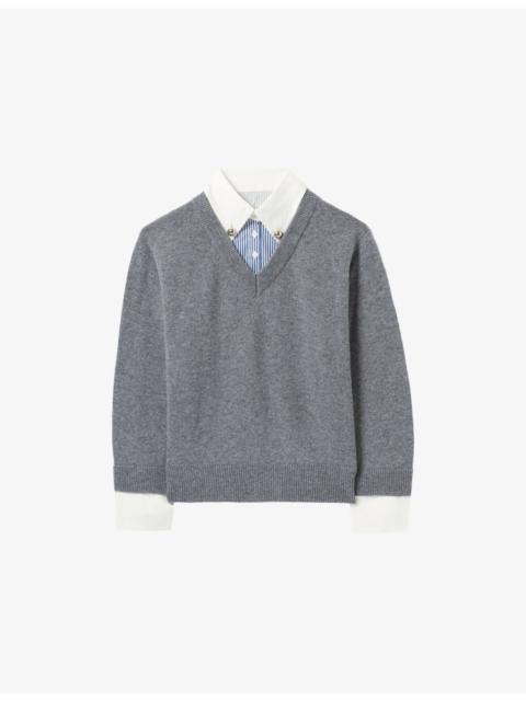 Claudie Pierlot Two-in-One Wool and Cotton Jumper