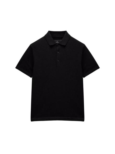 Reigning Champ Supima Pique Ace Polo - Black
