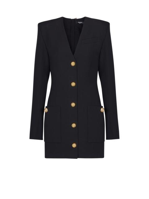 Balmain Short fitted button dress