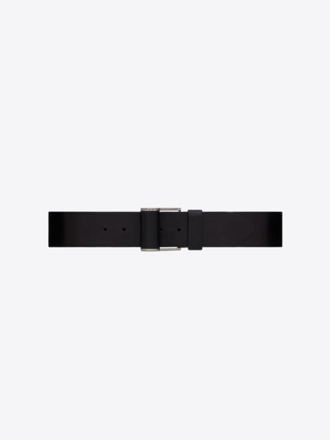 SAINT LAURENT corset belt with covered buckle in vegetable-tanned leather