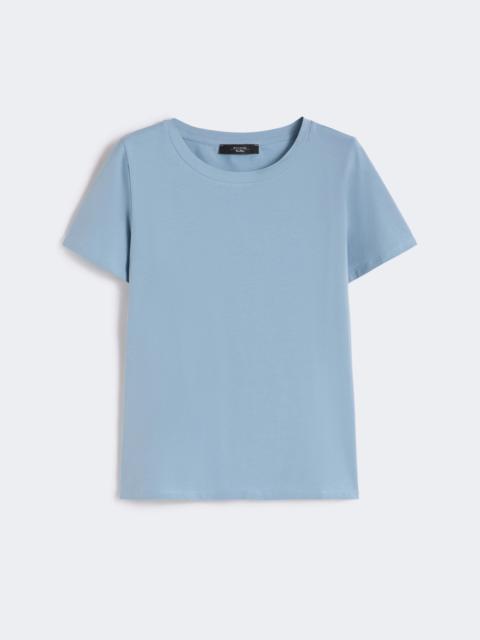 WEEKEND Max Mara Stretch jersey basic T-shirt - LIGHT BLUE