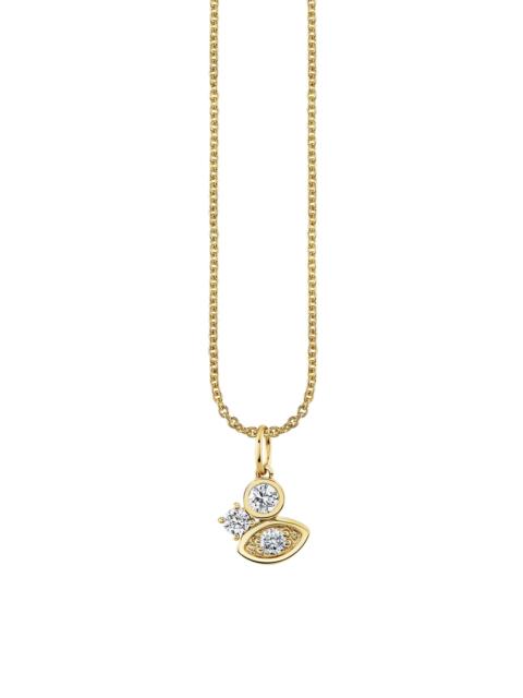 SYDNEY EVAN Light Tiffany 14K Yellow Gold & 0.14 TCW Diamonds Pendant Necklace