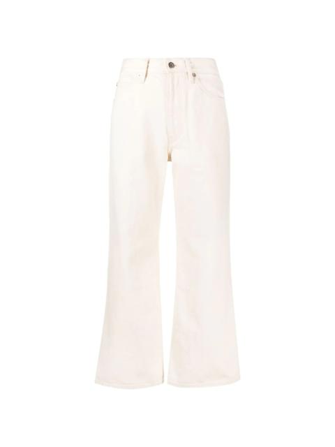 cropped flared trousers