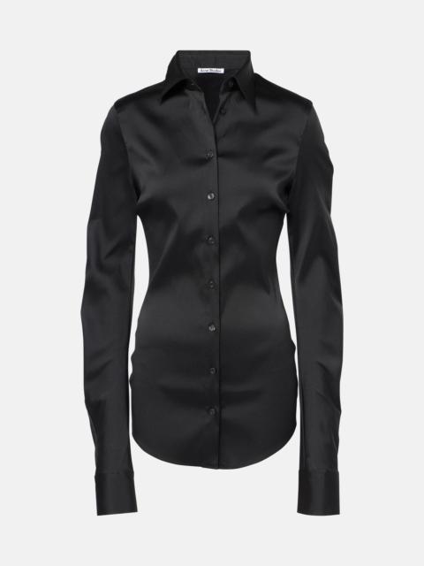 Acne Studios Asymmetric button-up shirt - Black