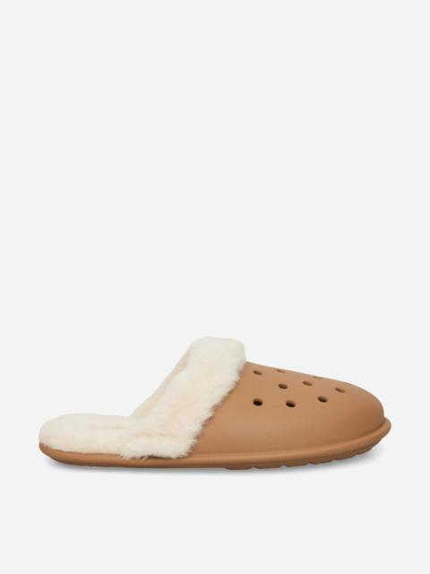 crocs Classic Fuzz Scuffs Sepia