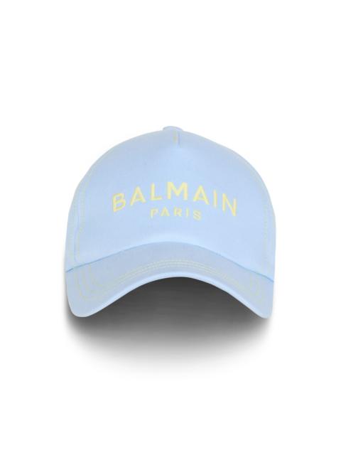 Balmain Cotton cap with Balmain Paris embroidery