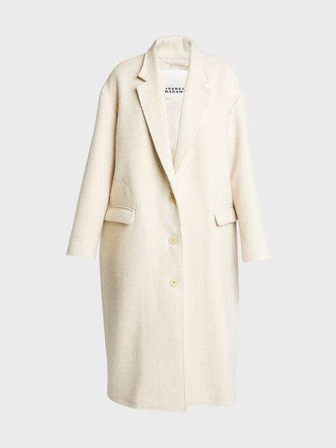 Isabel Marant Efezia Classic Wool Cashmere Coat