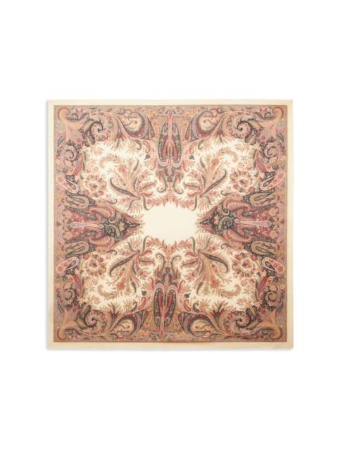 paisley-print cashmere scarf