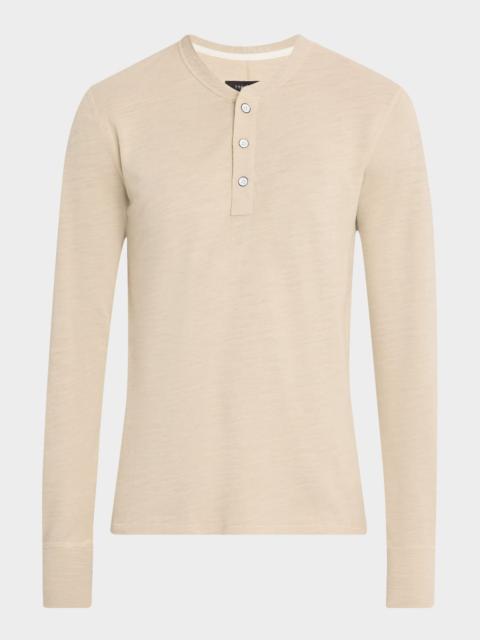 rag & bone Men's Classic Flame Henley Long-Sleeve T-Shirt