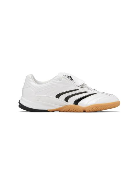 adidas Originals White Faux-Leather Predator Sala Sneakers