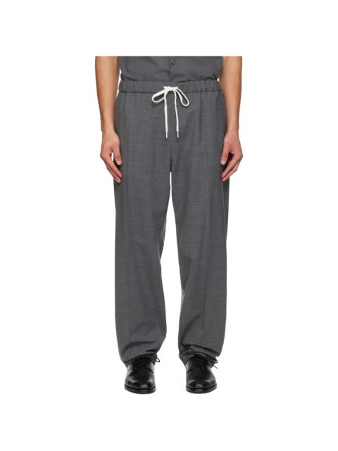 MM6 Maison Margiela Gray Drawstring Trousers