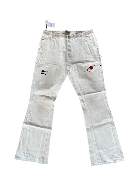 GALLERY DEPT. Paint Splatter LA Flare Carpenter Pants "Beige" GD296