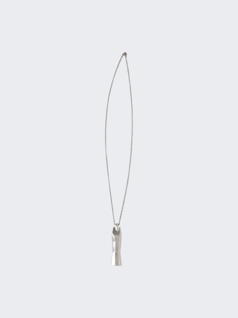 Rick Owens DRKSHDW Mega Sister Charm Necklace Palladium