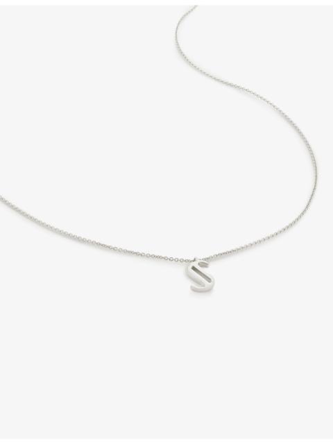 MONICA VINADER S letter-charm sterling-silver pendant necklace
