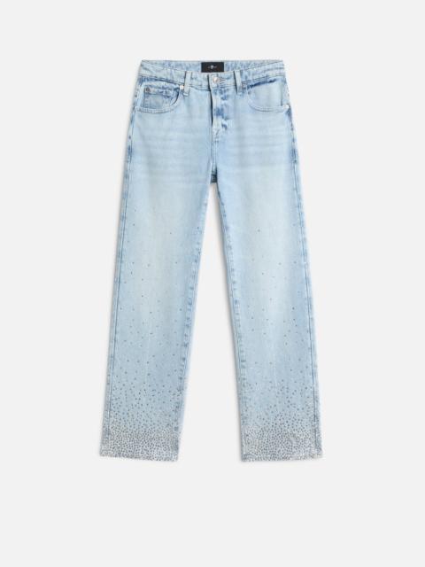 7 For All Mankind CALIE STRAIGHT ANKLE in MANKIND Luminous Blue