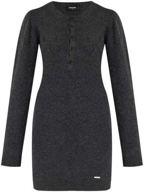 DSQUARED2 fine-knit wool minidress