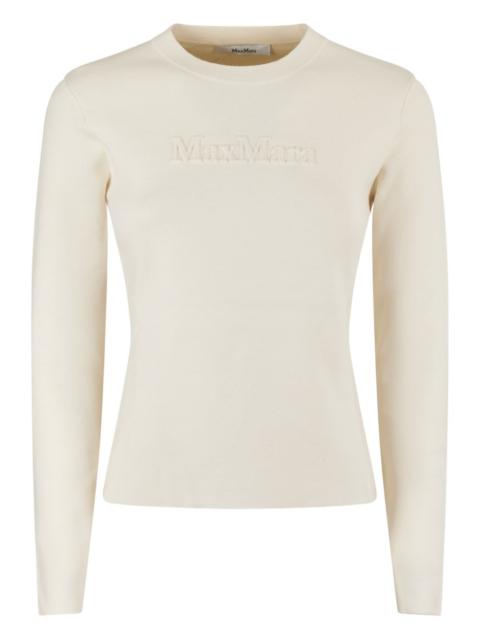 Max Mara embossed-logo sweater