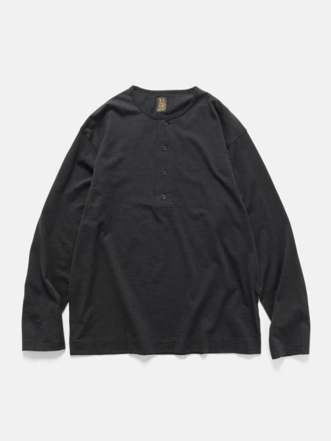 BATONER Slub Mix Sleeping Long Sleeve T