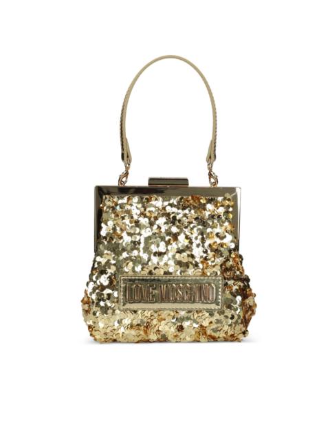 Moschino sequin-embellishment top-handle tote bag