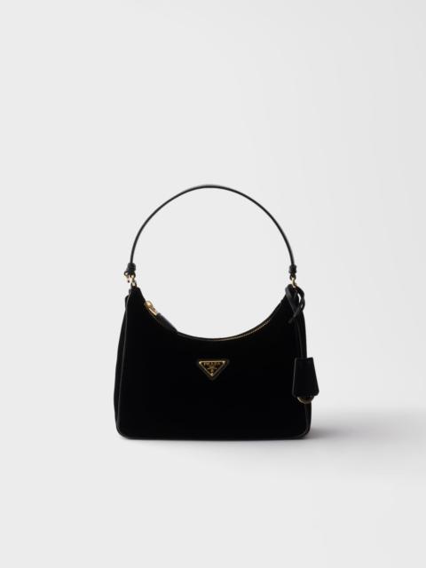 Prada Prada Re-Edition 2005 velvet and Saffiano mini bag