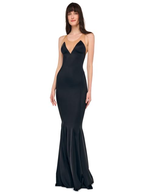 NORMA KAMALI RACER FISHTAIL GOWN