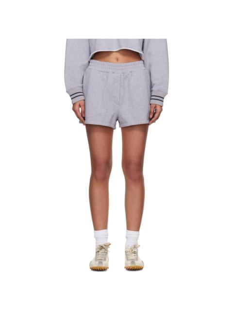Off-White Gray 'OW' Script Sweat Shorts