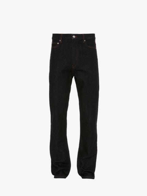 JW Anderson double-waistband wide-leg Jeans - Farfetch