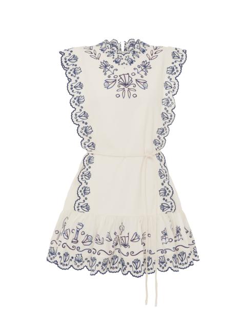 ALÉMAIS Leela Embroidered Mini Dress