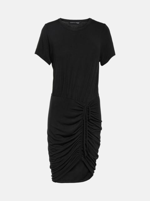 VERONICA BEARD Hannock ruched jersey minidress