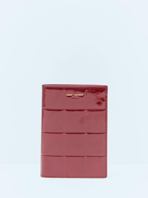 Patent Quilted Leather Bi-Fold Wallet