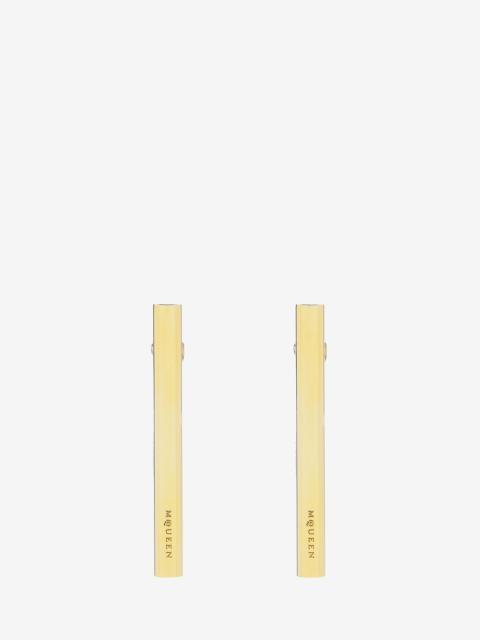 Alexander McQueen T-Bar Earrings