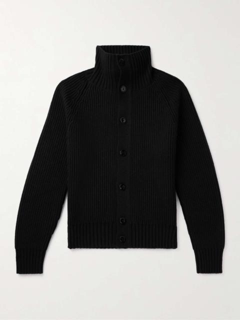 TOM FORD Ribbed Wool and Cashmere-Blend Cardigan