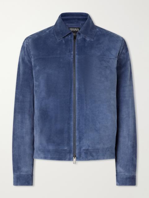 ZEGNA Suede Blouson Jacket