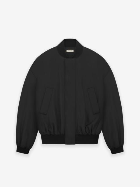 Double Layer Silk Bomber
