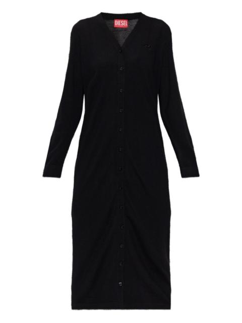 Diesel button V-neck dress