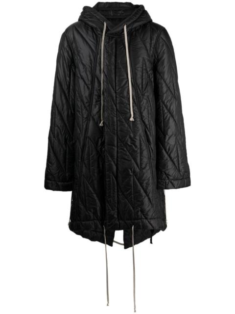 Rick Owens DRKSHDW fishtail hooded parka