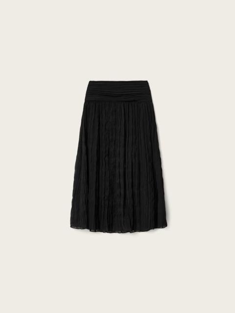ALLSAINTS ASAL ASYMMETRIC RUCHED MAXI SKIRT