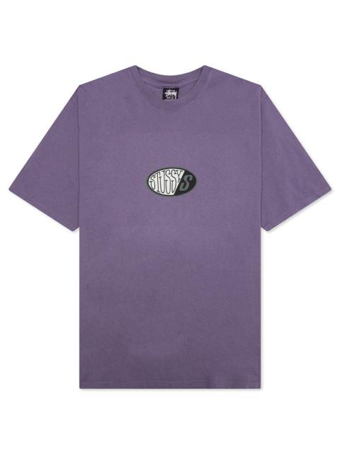 Stüssy PITSTOP PIGMENT DYED TEE - GRAPE