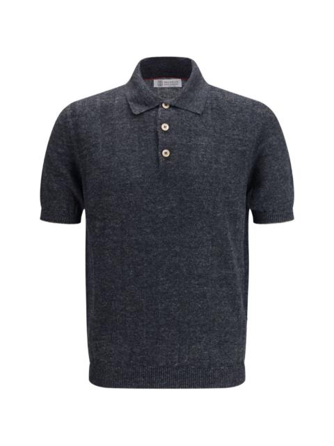 Brunello Cucinelli button short-sleeve polo shirt