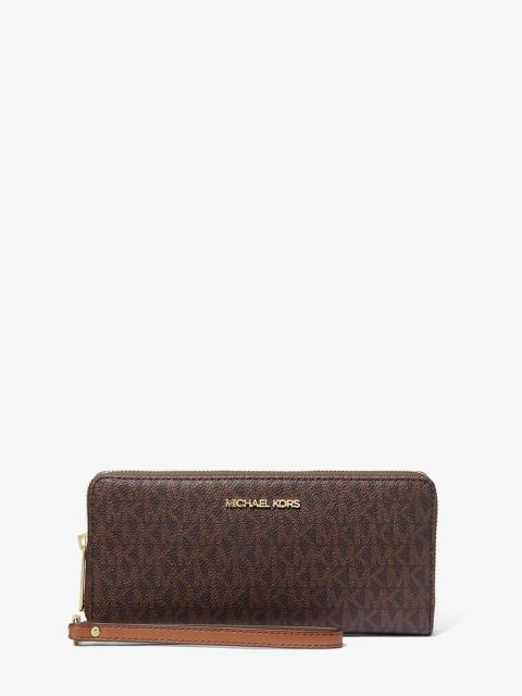MICHAEL KORS Jet Set Travel Large Logo Continental Wristlet