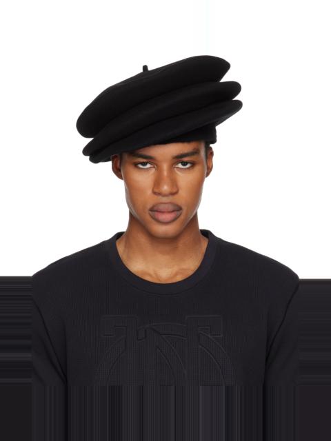 Jean Paul Gaultier Black 'The Concertina' Beret