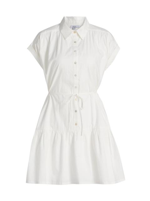 Rails Women's Evaline Cotton Tie-Waist Minidress - White