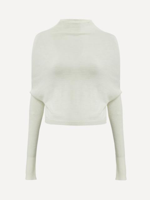 Cropped Crater Knit Jumper