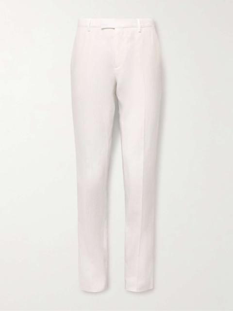 Slim-Fit Linen Suit Trousers